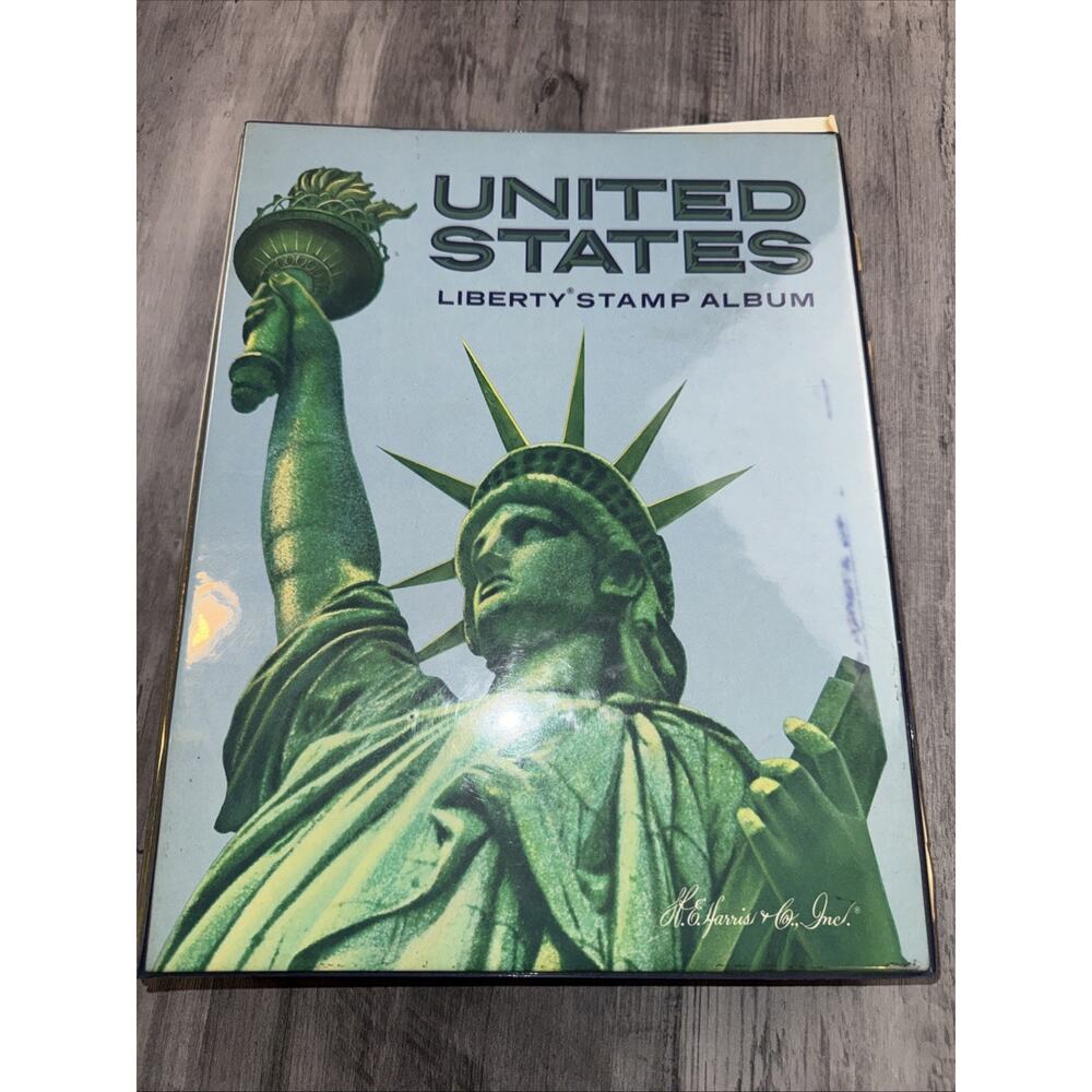 United States Liberty Stamp Album With 100+ Stamps